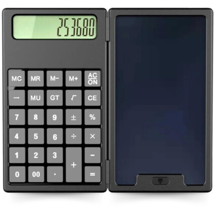 Calculadora Digital Dobrável com Bloco de Notas LCD 12 Dígitos Luatek - KL-1603