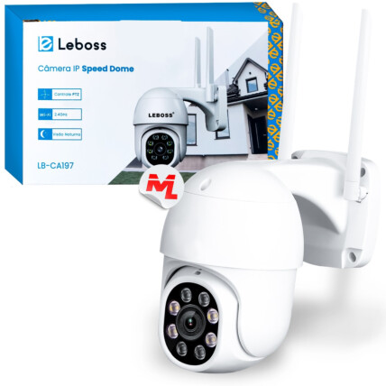 Camera de Segurança IP Wireless 2 Antenas e Visão Noturna LEBOSS - LB-CA197