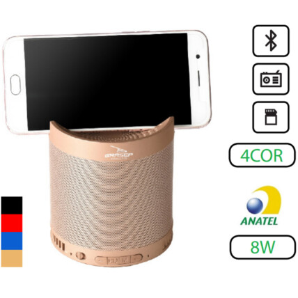 Caixa De Som Bluetooth Q3 Portátil Usb/Sd/Fm Grasep - D-Q3