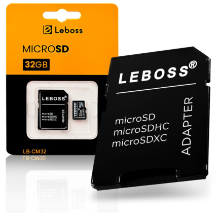 Cartão De Memória 32GB Micro SD/TF LEBOSS - LB-CM32