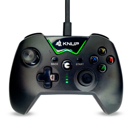 Controle Xbox 360 e PC com Fio Usb Preto KNUP - KP-GM017