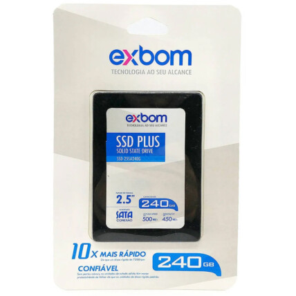 SSD 240 GB Sata III 2.5 Polegadas 420Mbs 03102 Exbom - SSD-25SA240G