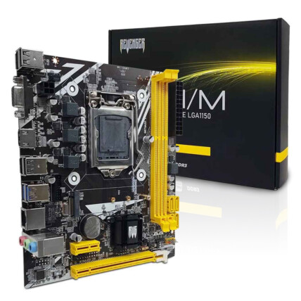 Placa Mãe para Intel LGA1150 2x DDR3 6 Usb Vga/Hdmi REVENGER - G-H81/M
