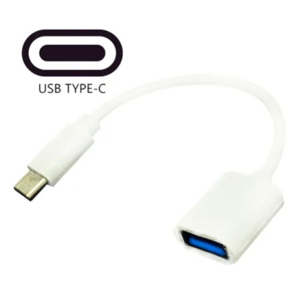 Cabo OTG Type-C Macho para USB Fêmea 3.0 Verde - TPC-OTG
