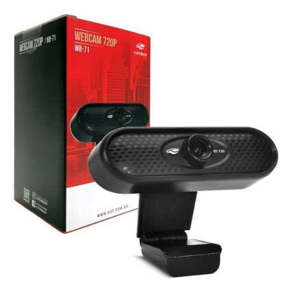 Webcam HD C3Tech 720p com Microfone Embutido - WB-71BK