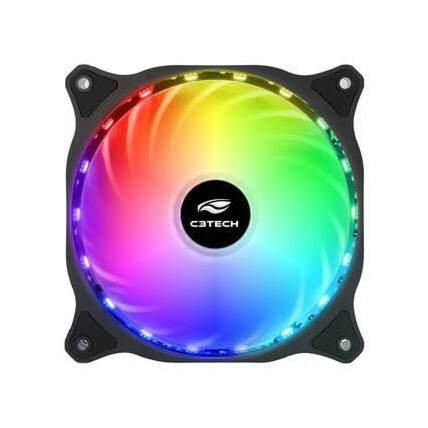 Cooler FAN Gamer C3TECH 12cm Storm 18 LED RGB - F9-L150RGB