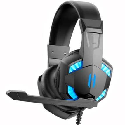 Headset Gamer com Microfone e iluminação Led Azul Lehmox - GT-F6