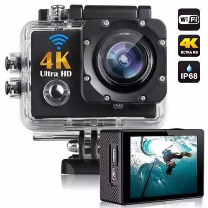 Câmera Sport a Prova D'agua 4K Ultra HD Wifi Kapbom - KA-1111
