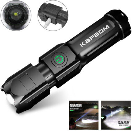 Lanterna LED Recarregável USB KAPBOM - KA-L1588 