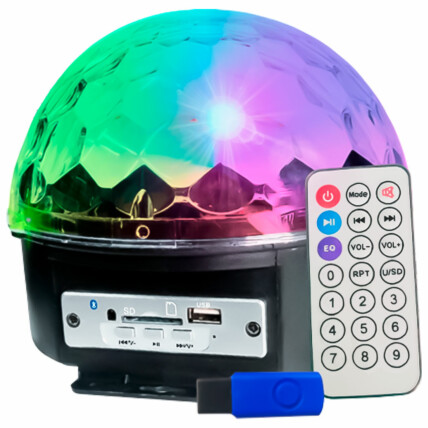 Caixa de som Bluetooth com Projetor de LED para Festas LUATEK - LK-306-6