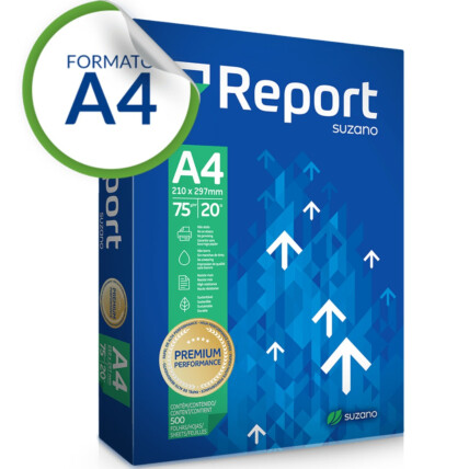 Papel Sulfite A4 Report Premium 75g com 500 folhas 