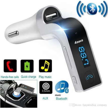 Transmissor Bluetooth e Carregador Veicular FM TF Aux USB G7 Altomex - A-G5077