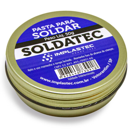 Pasta de Soldar 50G Implastec - SOLDATEC 50G 