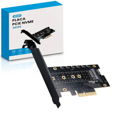 Placa PCI / PCIe Para Ssd Nvme M.2 Knup - KP-AD135