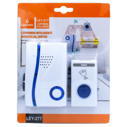Campainha Eletrônica Wireless S/Fio Resistente A Água LEHMOX - LEY-277