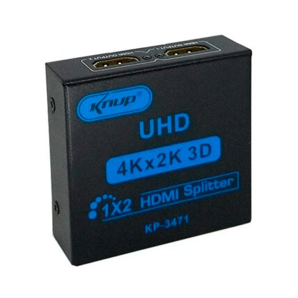 Splitter HDMI Divisor com 1 Entrada e 2 Saídas 3D KNUP - KP-3471
