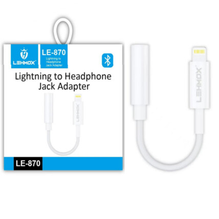 Adaptador IOS Lightning para P2 3.5mm com Bluetooth LEHMOX - LE-870