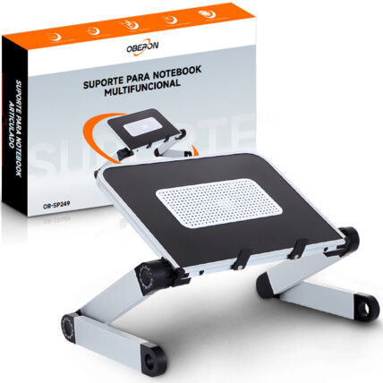 Suporte Para Notebook Multifuncional Ajustavel Em Metal Oberon - OR-SP249
