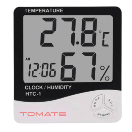 Medidor de Umidade e Temperatura Termo Higrômetro com Sensor Externo Tomate - PD-003