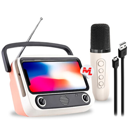 TV Portatil Suporte para Celular 3 em 1 Bluetooth e Alto Falante com Microfone KAPBOM - KA-TV300S