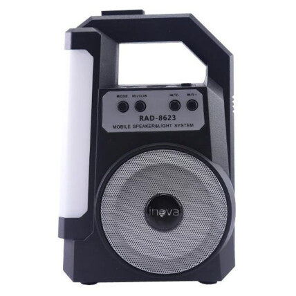 Mini Caixa de Som Bluetooth Portátil com Rádio FM/Usb Inova - RAD-8623
